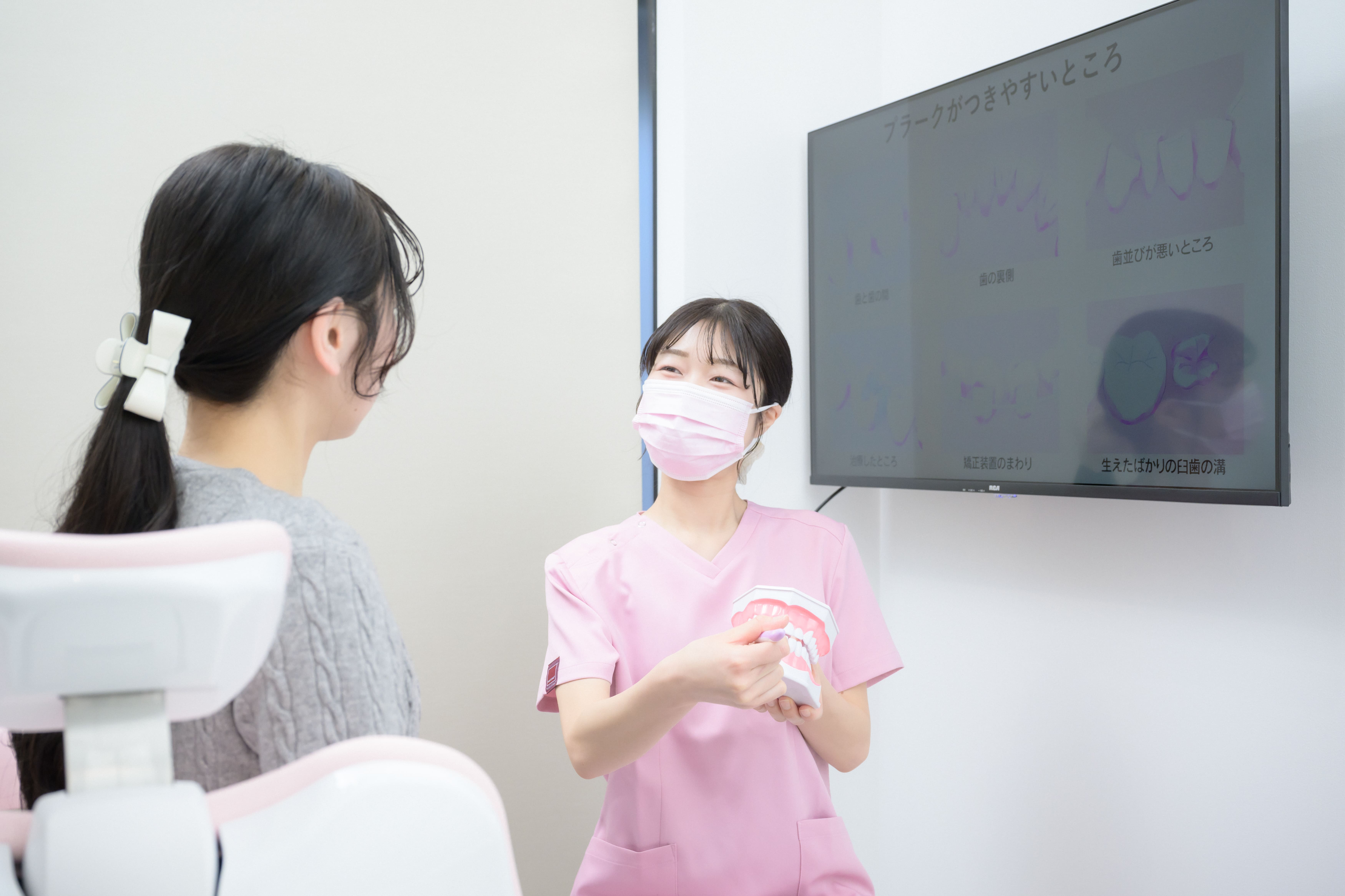 カウンセリングをしている写真