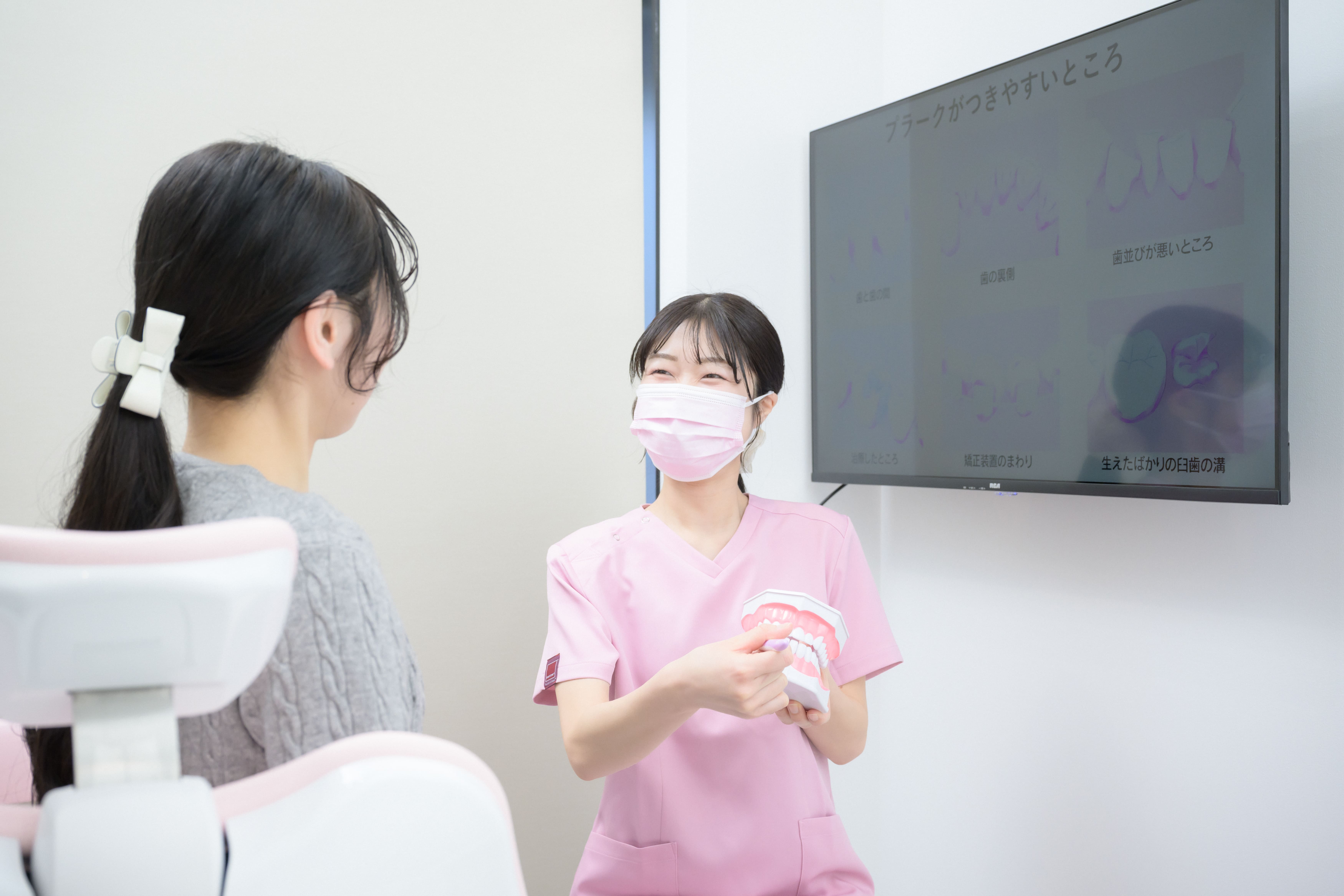口腔検査の様子