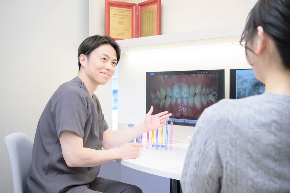 口腔検査の様子