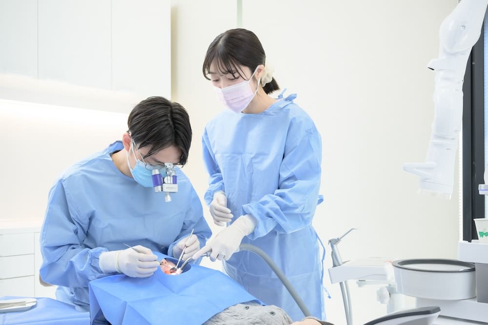 口腔検査の様子